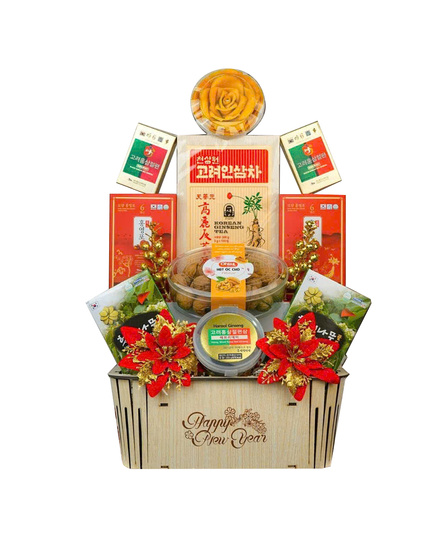 Hình Ảnh Giỏ Quà Tết Sức Khỏe Daesan Xuân 2026 - Hưng Thịnh - sieuthilamdep.com