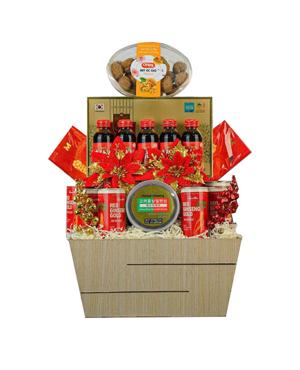 Hình Ảnh Giỏ Quà Tết Sức Khỏe Daesan Xuân 2026 - Sum Vầy - sieuthilamdep.com