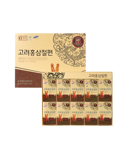 Hình Ảnh Hồng Sâm Thái Lát Tẩm Mật Ong Pocheon Korean Sliced Red Ginseng (10 gói x 20g), 2 hình ảnh - sieuthilamdep.com