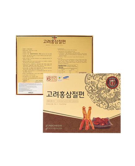 Hình Ảnh Hồng Sâm Thái Lát Tẩm Mật Ong Pocheon Korean Sliced Red Ginseng (10 gói x 20g), 4 hình ảnh - sieuthilamdep.com