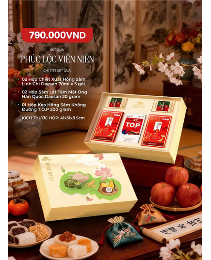 Hình Ảnh Hộp Quà Tết Sức Khoẻ Daesan Xuân 2026 - Phúc Lộc Viên Niên, 3 hình ảnh - sieuthilamdep.com