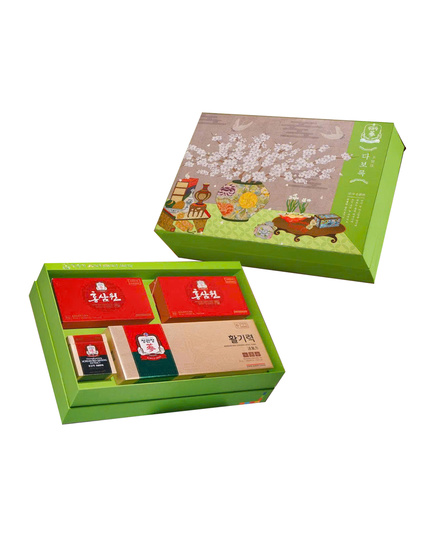 Hình Ảnh Hộp Quà Tết Sức Khỏe KGC Xuân 2026 - Vạn Sự Hanh Thông - sieuthilamdep.com