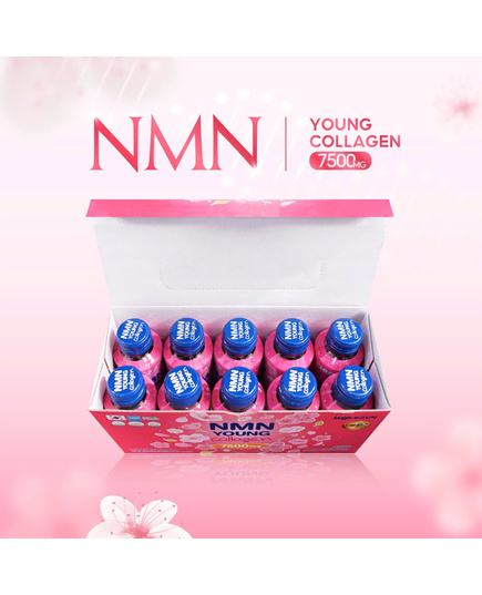Hình Ảnh NMN Young Collagen 7500mg - Nước Uống Trẻ Hoá, Mờ Nếp Nhăn, Dưỡng Trắng Da, 2 hình ảnh - sieuthilamdep.com
