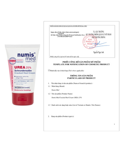 Hình Ảnh Numis Med Cracked Heel Cream Urea 25% - Kem Dưỡng Làm Mềm Da Gót Chân, 2 hình ảnh - sieuthilamdep.com