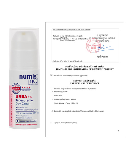 Hình Ảnh Numis Med Day Cream Urea 5%- Kem Dưỡng Ẩm Da Ban Ngày, 2 hình ảnh - sieuthilamdep.com