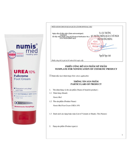 Hình Ảnh Numis Med Foot Cream Urea 10% - Kem Dưỡng Da Chân, 2 hình ảnh - sieuthilamdep.com
