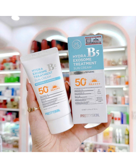Hình Ảnh Pretty Skin Hydra B5 Exosome Treatment Sun Cream SPF50+ PA++++ - Kem Chống Nắng Phục Hồi Da, 2 hình ảnh - sieuthilamdep.com