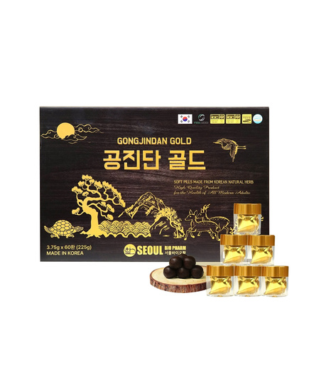 Hình Ảnh Viên Bổ Não Trầm Hương Trường Thọ Hoàn Seoul Bio Pharm Gongjindan Gold, 2 hình ảnh - sieuthilamdep.com