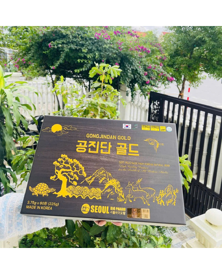 Hình Ảnh Viên Bổ Não Trầm Hương Trường Thọ Hoàn Seoul Bio Pharm Gongjindan Gold, 3 hình ảnh - sieuthilamdep.com