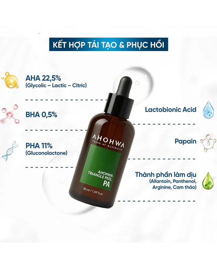 Hình Ảnh Ahohwa Triangle Peel PA Peel Dành Cho Da Khô, Kém Săn Chắc, Sạm Màu, 2 hình ảnh - sieuthilamdep.com