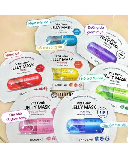 Hình Ảnh Banobagi Vita Genic Jelly Mask 4-in-1 - Combo Mặt Nạ Dưỡng Da BNBG Mix 4 Màu, 3 hình ảnh - sieuthilamdep.com