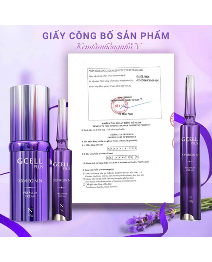 Hình Ảnh GCell Plus XX Virgin Cream Premium N - Kem Dưỡng Hồng Nhũ Hoa Và Vùng Kín Mẫu Mới Nhất (5gr), Tùy Chọn: 5gr, 2 hình ảnh - sieuthilamdep.com