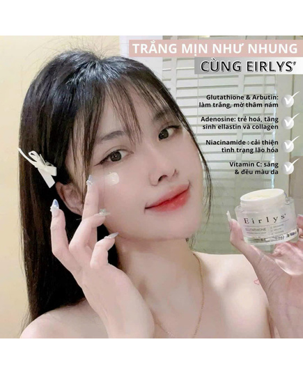Hình Ảnh Eirlys Glutathione Whitening Tone Cream - Kem Dưỡng Trắng Da, 5 hình ảnh - sieuthilamdep.com