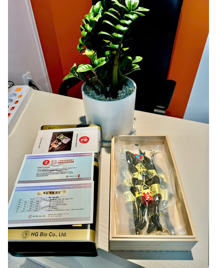 Hình Ảnh Hắc Sâm Củ Khô HG Bio Korean Black Ginseng Hộp Thiếc 300gr, 4 hình ảnh - sieuthilamdep.com