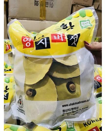 Hình Ảnh Nấm Linh Chi Vàng Chanh Uhak Mushroom Hàn Quốc Cao Cấp Chính Hãng Túi 1kg, 2 hình ảnh - sieuthilamdep.com