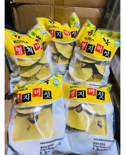 Hình Ảnh Nấm Linh Chi Vàng Chanh Uhak Mushroom Hàn Quốc Cao Cấp Chính Hãng Túi 1kg, 3 hình ảnh - sieuthilamdep.com