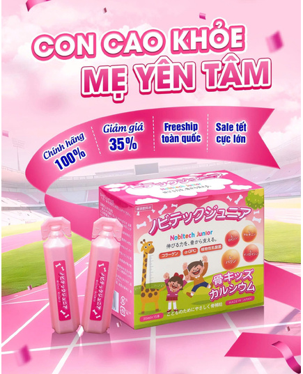 Hình Ảnh Nobitech Junior - Siro Tăng Chiều Cao Nhật Bản (15 ống x 10ml), 3 hình ảnh - sieuthilamdep.com