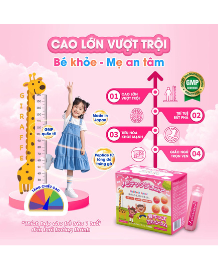 Hình Ảnh Nobitech Junior - Siro Tăng Chiều Cao Nhật Bản (15 ống x 10ml), 4 hình ảnh - sieuthilamdep.com