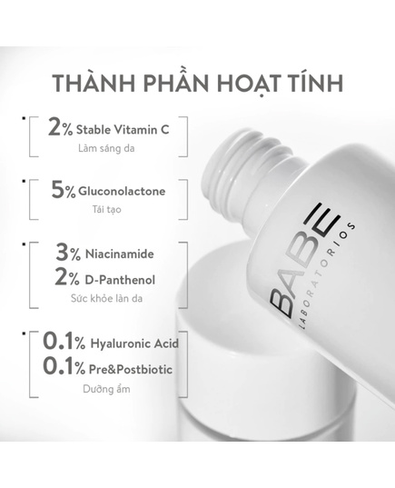 Hình Ảnh Babe Depigment+ Lotion Glow - Nước Hoa Hồng Làm Sáng Da Giảm Thâm Nám, 2 hình ảnh - sieuthilamdep.com