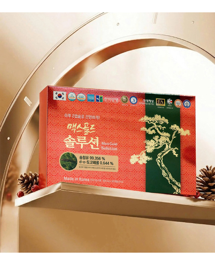 Hình Ảnh Tinh Dầu Thông Đỏ Cao Cấp Hanmi Max Gold Solution Hàn Quốc, 3 hình ảnh - sieuthilamdep.com
