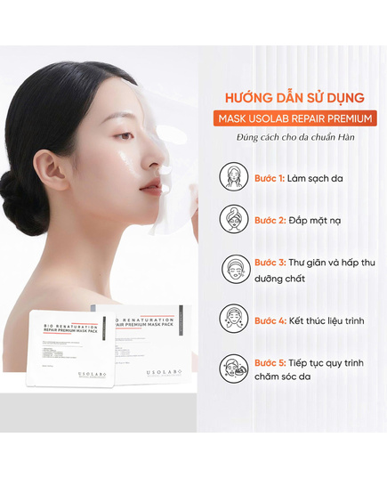 Hình Ảnh Usolab Bio Renaturation Repair Premium Mask Pack - Mặt Nạ Phục Hồi Da Đa Tầng, 4 hình ảnh - sieuthilamdep.com