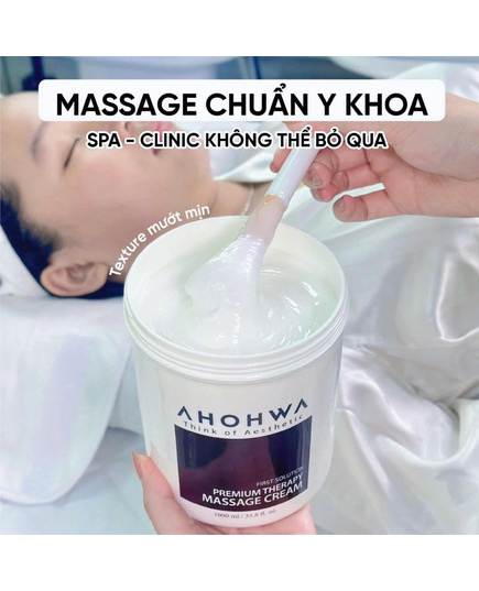 Hình Ảnh Ahohwa First Solution Premium Therapy Massage Cream Kem Massage Hỗ Trợ Nâng Cơ, Trẻ Hoá Da, 3 hình ảnh - sieuthilamdep.com