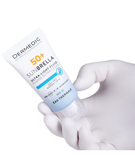 Hình Ảnh Dermedic Sunbrella Ultra-Light SPF50+ Dry And Normal Skin Kem Chống Nắng Phổ Rộng Cho Da Khô Mất Nước, 3 hình ảnh - sieuthilamdep.com