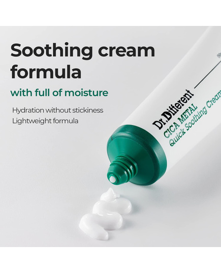 Hình Ảnh Dr.Different Cica Metal Quick Soothing Cream Kem Dưỡng Phục Hồi Da, 2 hình ảnh - sieuthilamdep.com