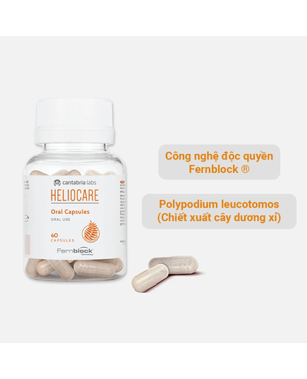 Hình Ảnh Heliocare Fernblock Capsulas Oral Viên Uống Chống Nắng, 2 hình ảnh - sieuthilamdep.com