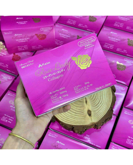 Hình Ảnh Kaza Rose Lady Collagen 5000mg Nước Uống Collagen(10 chai x 50ml), 2 hình ảnh - sieuthilamdep.com