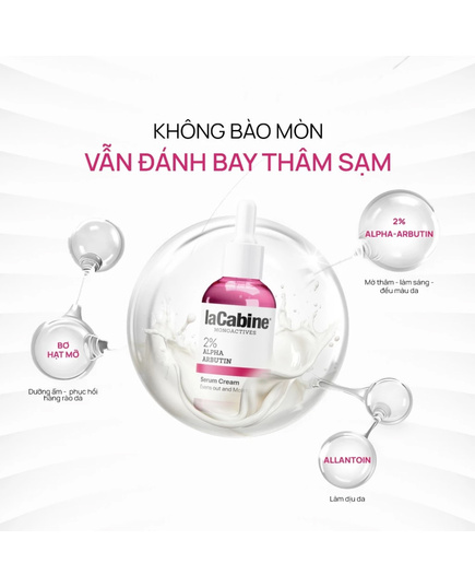 Hình Ảnh Lacabine 2% Alpha Arbutin Serum Cream Kem Serum Làm Mờ Thâm, Đều Màu, Sáng Da, 2 hình ảnh - sieuthilamdep.com