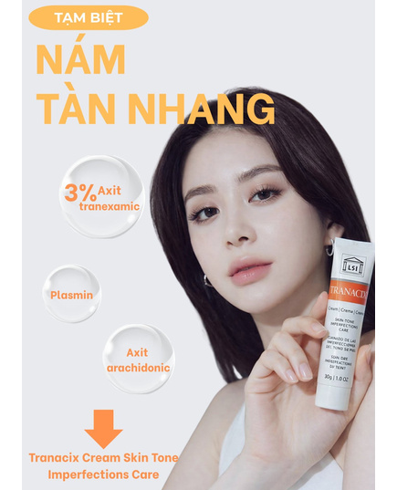 Hình Ảnh LSI Tranacix Cream Skin Tone Imperfections Care Kem Giảm Thâm Nám Tàn Nhang Chuyên Sâu, 4 hình ảnh - sieuthilamdep.com