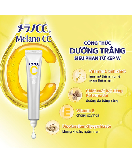 Hình Ảnh Melano CC Vitamin C Brightening Essence Tinh Chất Dưỡng Sáng Da, Ngừa Thâm Nám, 3 hình ảnh - sieuthilamdep.com