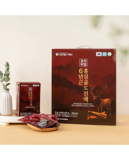 Hình Ảnh Nước Hồng Sâm Nhung Hươu Orin Healthcare Premium 6 Years Old Red Ginseng Gold Liquid, 2 hình ảnh - sieuthilamdep.com