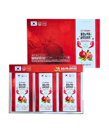 Hình Ảnh Nước Lựu Hồng Sâm Daedong Korean Red Ginseng & Pomeganate Glutathione, 2 hình ảnh - sieuthilamdep.com