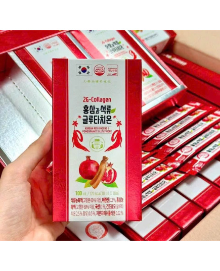Hình Ảnh Nước Lựu Hồng Sâm Daedong Korean Red Ginseng & Pomeganate Glutathione, 3 hình ảnh - sieuthilamdep.com