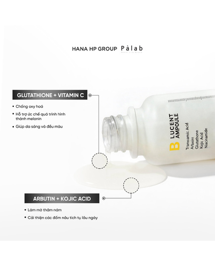 Hình Ảnh Palab B Lucent Ampoule Tinh Chất Dưỡng Trắng Da, Mờ Thâm Nám, Tàn Nhang, 2 hình ảnh - sieuthilamdep.com
