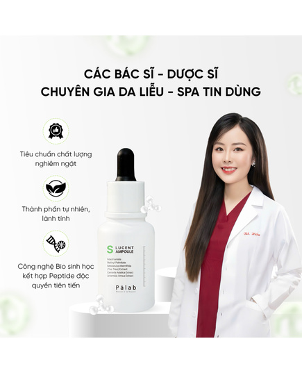 Hình Ảnh Palab S Lucent Ampoule Tinh Chất Kiềm Dầu, Kháng Viêm, Giảm Mụn, 4 hình ảnh - sieuthilamdep.com