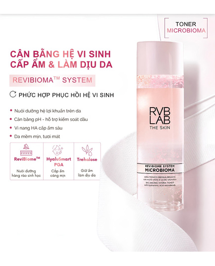 Hình Ảnh RVB LAB Microbioma Balancing Hydra-Toner Nước Hoa Hồng Cân Bằng pH, Dưỡng Ẩm Da, 2 hình ảnh - sieuthilamdep.com