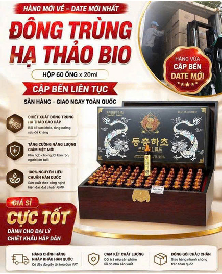 Hình Ảnh Tinh Chất Đông Trùng Hạ Thảo Bio Science Hàn Quốc Hộp 60 Ống, 2 hình ảnh - sieuthilamdep.com
