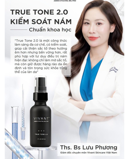 Hình Ảnh Vivant True Tone 2.0 Tinh Chất Chống Lão Hoá Đều Màu Da, 4 hình ảnh - sieuthilamdep.com