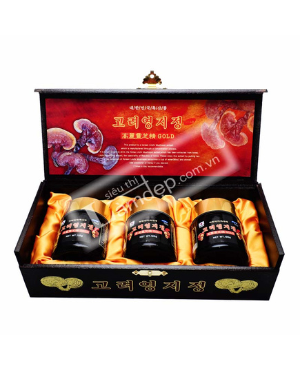 Hình Ảnh Cao Linh Chi Đỏ YoungJi Korean Longevity Mushroom Extract Gold (120g x 3 lọ), 2 hình ảnh - sieuthilamdep.com