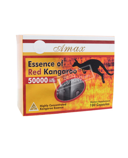 Hình Ảnh Amax Essence Of Red Kangaroo 50000 Max – Thuốc Tăng Cường Sinh Lý Cho Nam Giới 100viên - sieuthilamdep.com