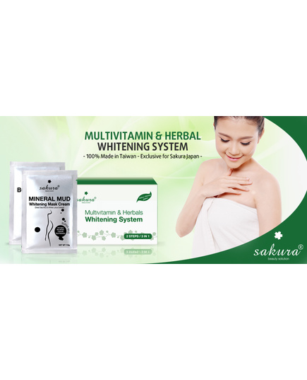 Hình Ảnh Bộ Kem Tắm Trắng Vitamin C Và Thảo Dược Tổng Hợp SAKURA MULTIVITAMIN & HERBALS WHITENING SYSTEM, 3 hình ảnh - sieuthilamdep.com Hình Ảnh Bộ Kem Tắm Trắng Vitamin C Và Thảo Dược Tổng Hợp SAKURA MULTIVITAMIN & HERBALS WHITENING SYSTEM, 3 hình ảnh - sieuthilamdep.com