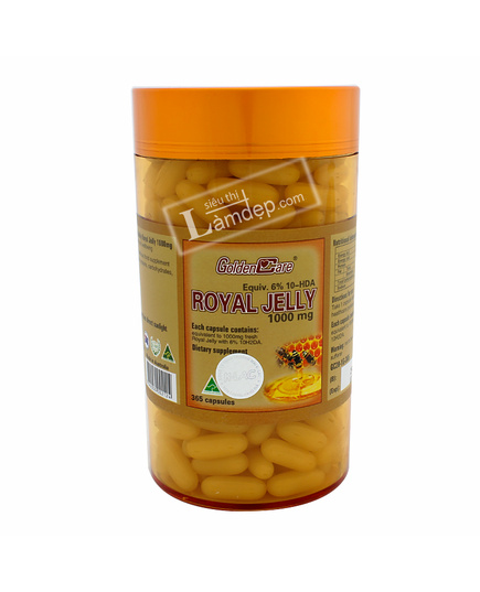 Hình Ảnh Sữa Ong Chúa Golden Care Royal Jelly (1000 mg x 365 Viên) - sieuthilamdep.com