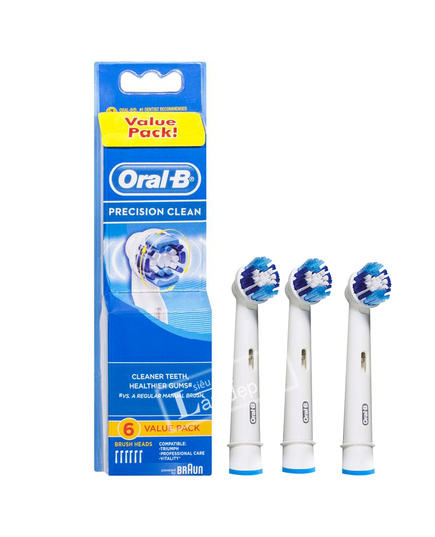 Hình Ảnh Bộ 6 Đầu Bàn Chải Tự Động Đánh Răng Oral-B Precision Clean - sieuthilamdep.com