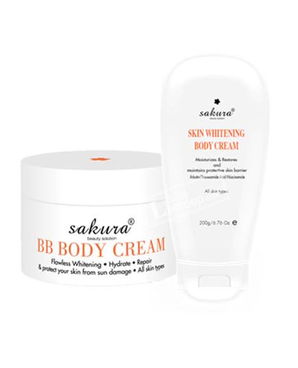 Hình Ảnh Bộ Kem Dưỡng Trắng Da Toàn Thân Sakura Body Whitening Cream - sieuthilamdep.com