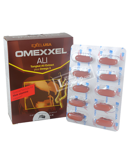 Hình Ảnh Thảo Dược Tăng Cường Sinh Lý Nam ExelUSA Omexxel Ali Tongkat Ali Extract Plus Omega 3 - sieuthilamdep.com