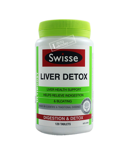 Hình Ảnh Viên Uống Bổ Gan Giải Độc Swisse Liver Detox 120 Viên - sieuthilamdep.com