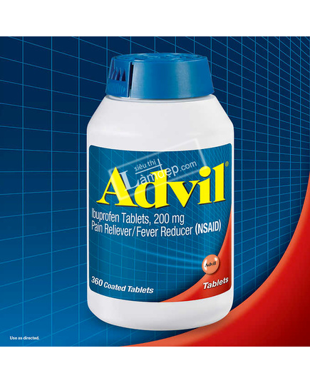 Hình Ảnh Viên Uống Giảm Đau Hạ Sốt Advil Ibuprofen (200mg x 360 viên) - sieuthilamdep.com